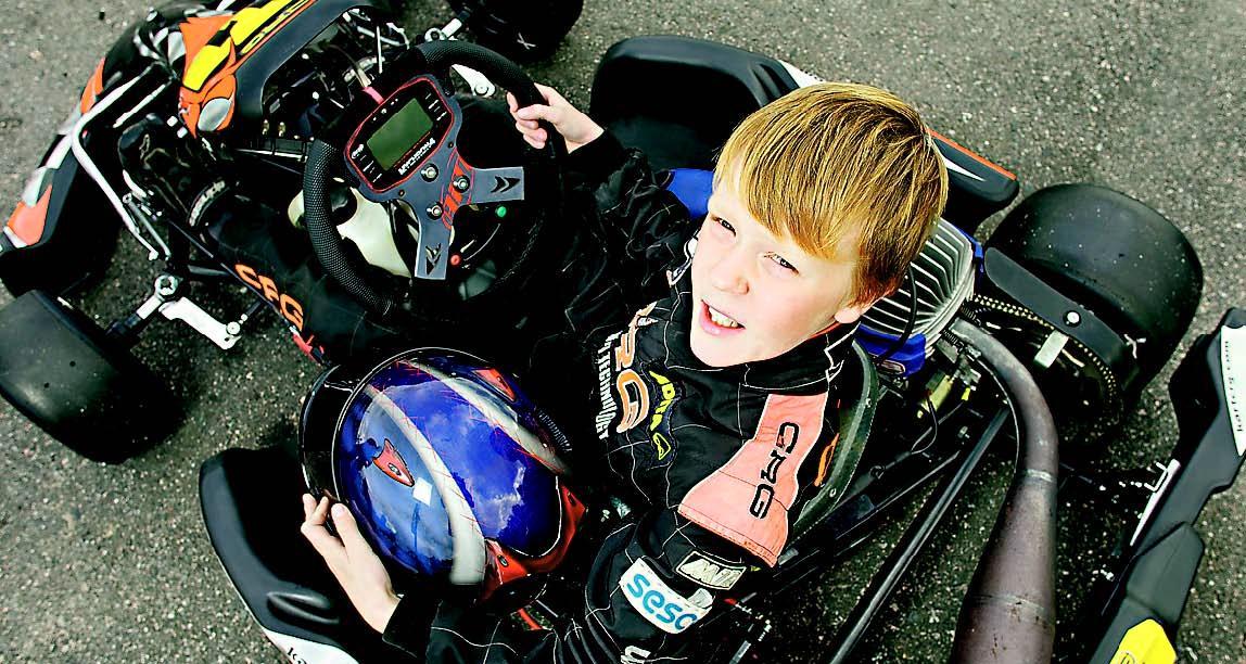 Oscar Raunio, 10, aikoo isona Formula 1 -kuljettajaksi.