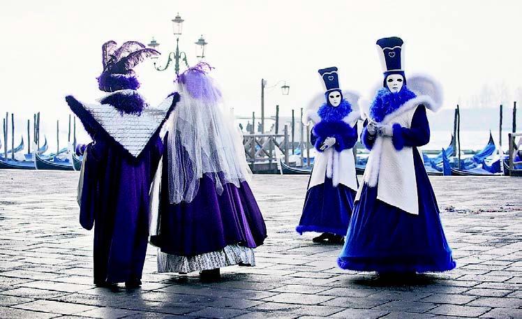 Marjukka Vainion kuva viimevuotisilta Venetsian karnevaaleilta.