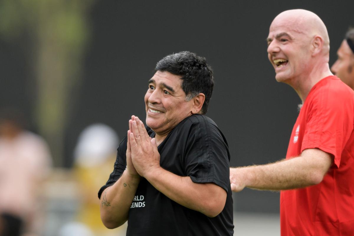 Diego Maradona osallistui kesäkuussa