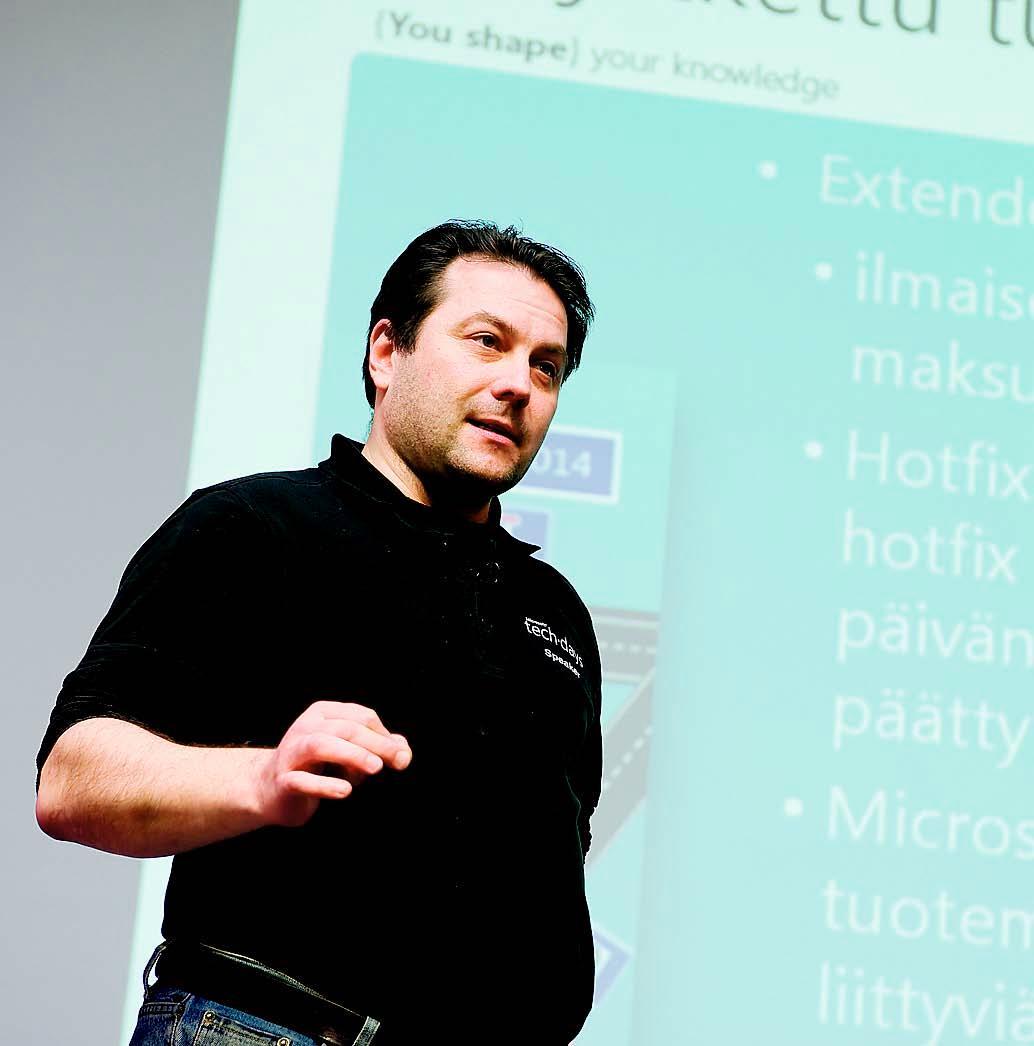 IT Pro Evangelist Janne Pohjala puhuu TechDays-tapahtumassa.