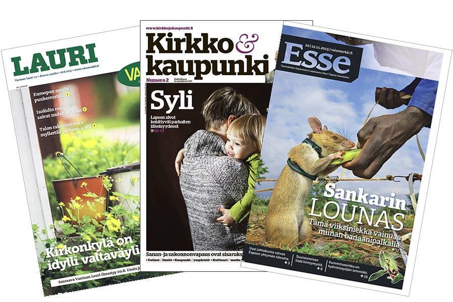 Vantaan Laurin, Kirkko ja kaupungin ja Essen vuoden 2015 parhaat kannet on valittu.
