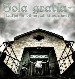 Sola gratia -näytelmän esitteen kuva. Kuva: Pitäjänmäen seurakunta